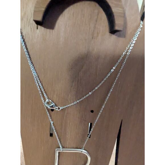 BUNDLE ONLY Silvertone 20" Letter B Initial Chain Necklace Fine Lobster - Picture 2 of 3